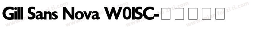 Gill Sans Nova W01SC字体转换